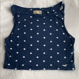 Hollister Co polka dot crop tank
